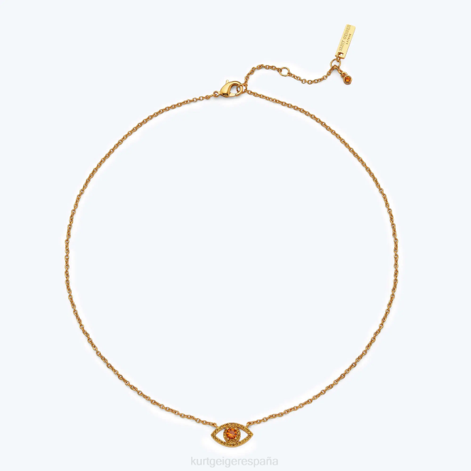 Kurt Geiger mujer collar con colgante de mal de ojo de Londres 2LPR532 | accesorios amarillo